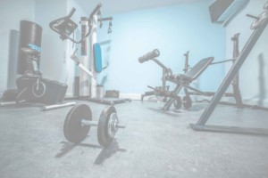 blue gym background